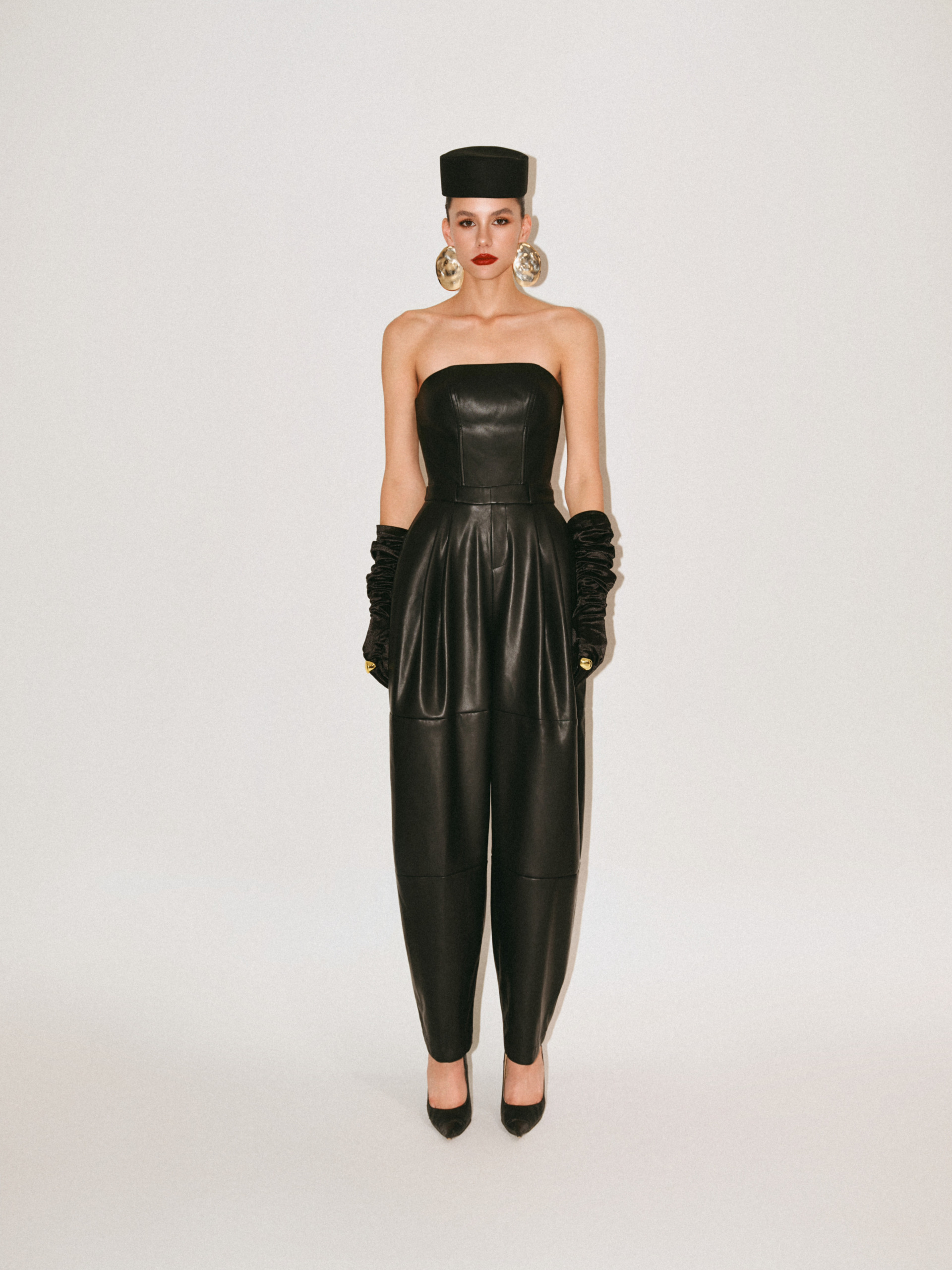 ASHLEY LEATHER JUMPSUIT