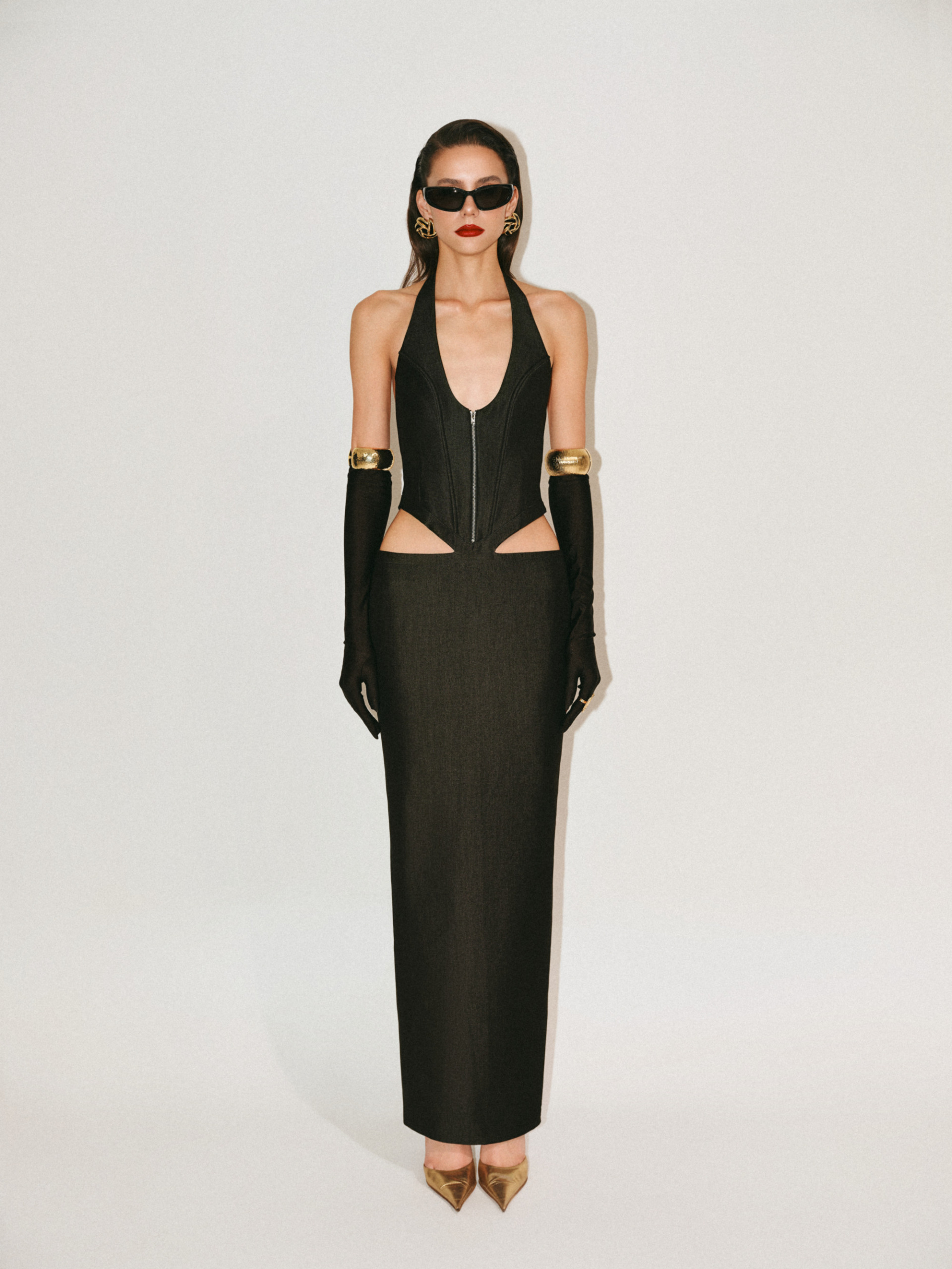 HALTER EMPIRE DRESS